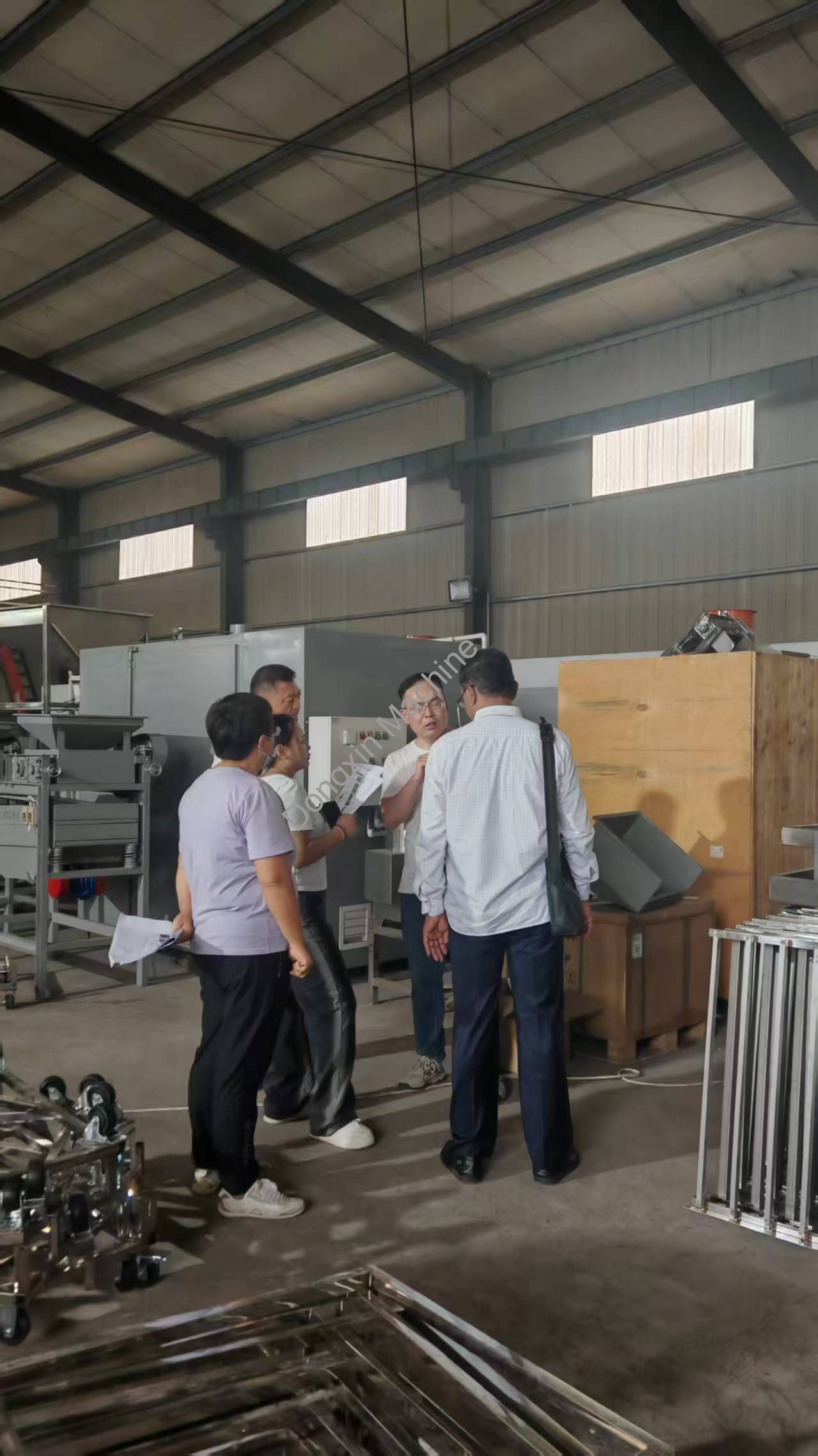 India Customer Visit Dongxin Food Machine Company Today
